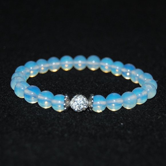 Opal Bracelet,Disco Ball Bracelet,Opal Disco Ball Bracelet,Moon Light Bracelet - Picture 2 of 3